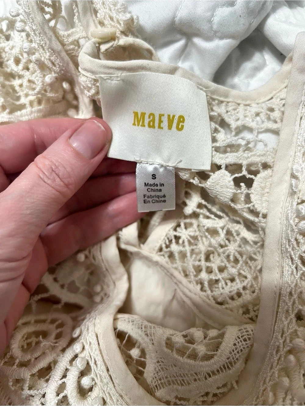 MAEVE by ANTHROPOLOGIECrochet Tunic Dress in
Sand Sable small - Picture 3 of 9